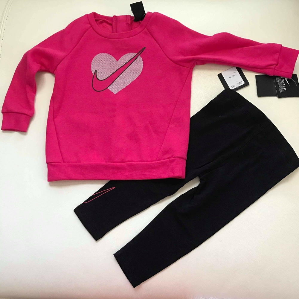 Nike warm leggings long sleeve top set - Picture 3 of 4